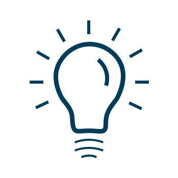 light bulb icon icon of a light bulb