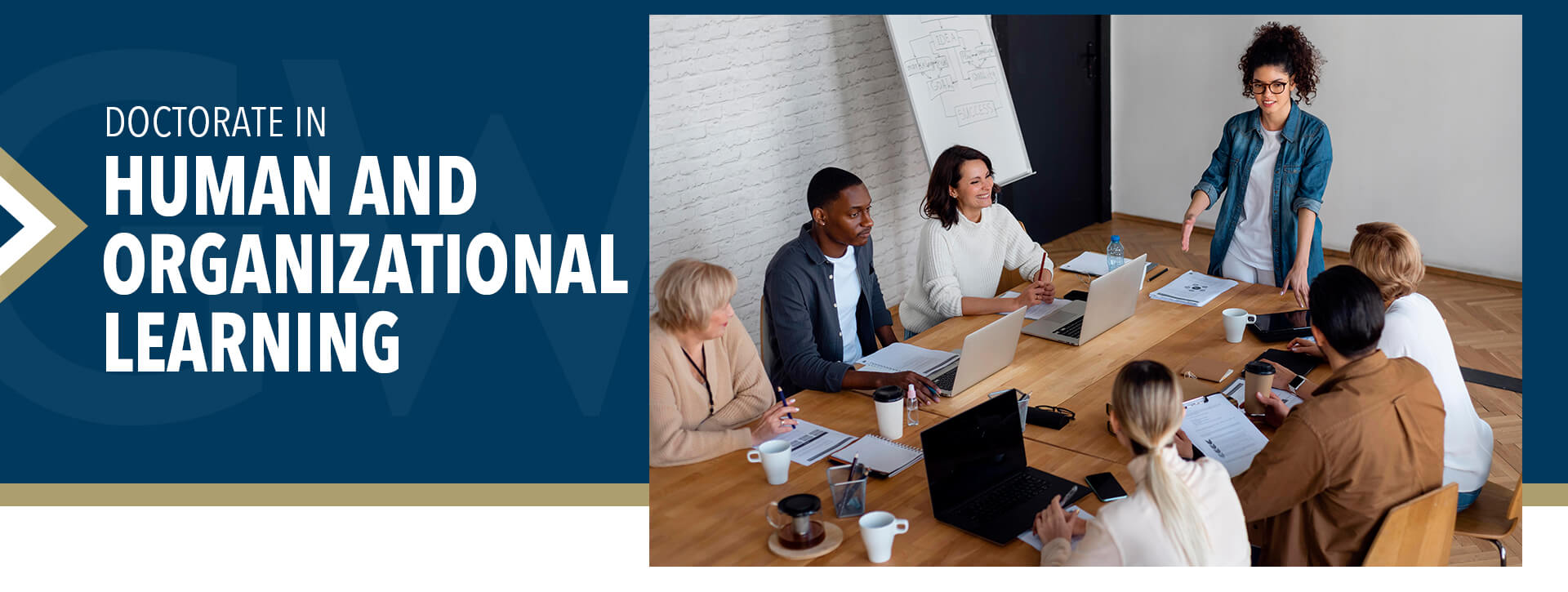 Doctorate in Human and Organizational Learning (image of young professionals around a conference table - Image by Freepik: https://www.freepik.com/free-photo/people-business-meeting-high-angle_13377825.htm#&position=3&from_view=user"