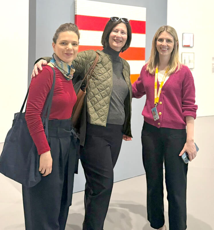 (left to right) Dana Golan Miller, Dr. Anat Lapidot-Firilla, Executive Director Fulbright Israel, Marina Isgro, Associate Curator of Media and Performance Art at Hirshhorn Museum