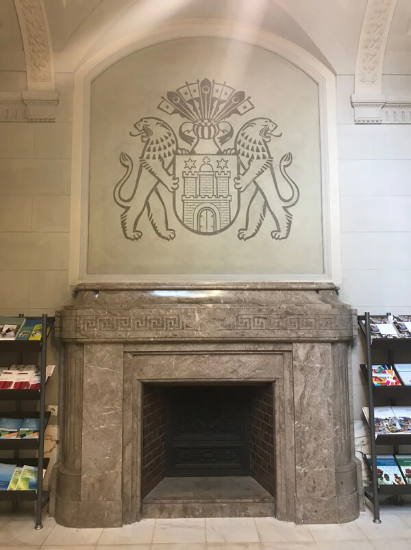 fireplace in UNESCO ILL