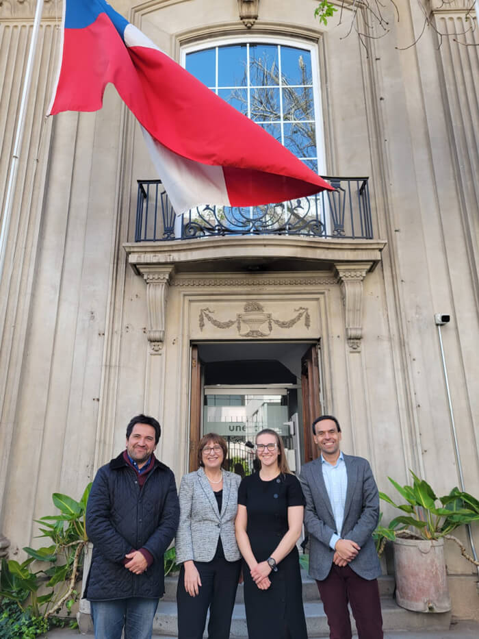 (Left to right) Claudio Frites, Director Claudia Uribe, Caroline Rakus-Wojciechowski, Alejandro Vera-Mohorade