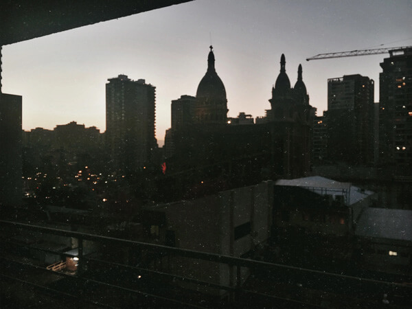 Balcony views of Santiago Centro