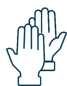 animated high five icon