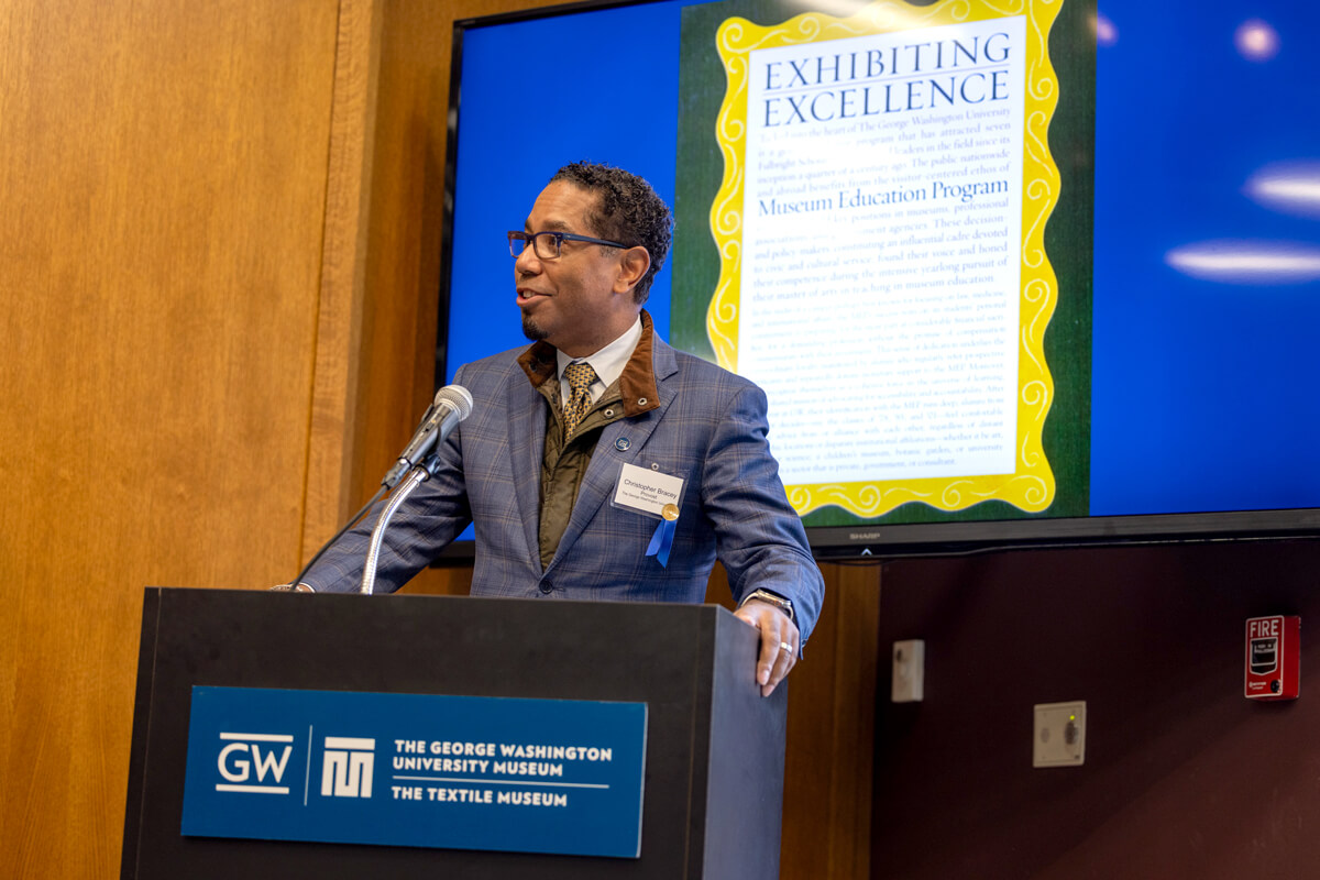 Provost Bracey speaks at the MEP 50th event