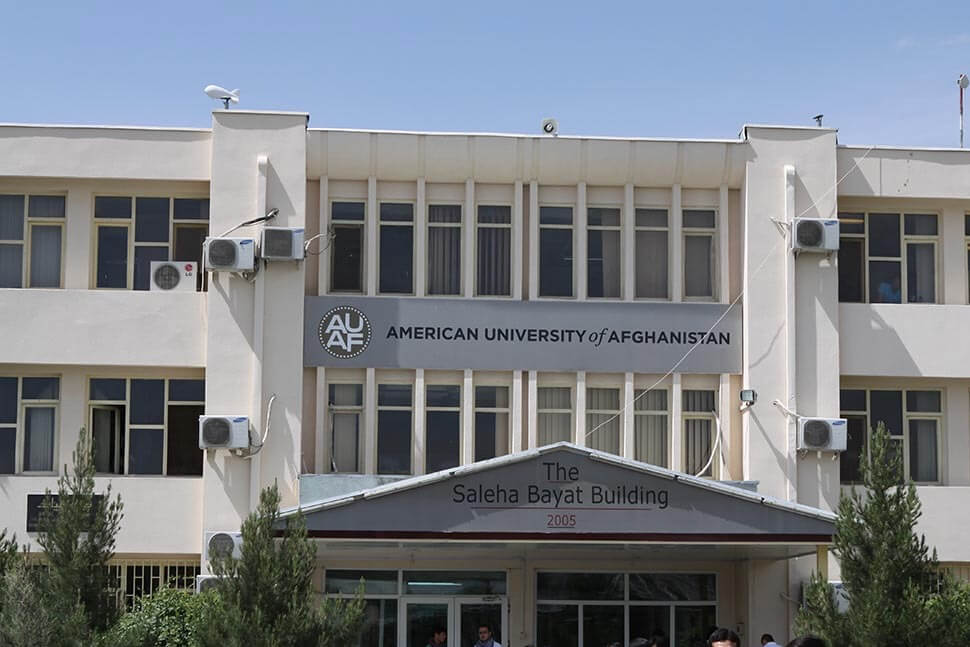 The Saleha Bayat building at American University of Afghanistan in Kabul