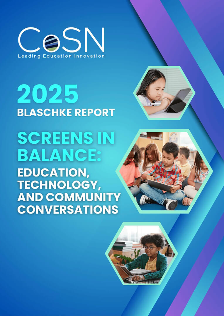 Cover of CoSN report "Screens in Balance"