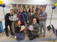 School Counseling students at research symposium and CSI induction