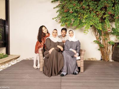 GSEHD alumna Hala Abdulaziz Aseel and family