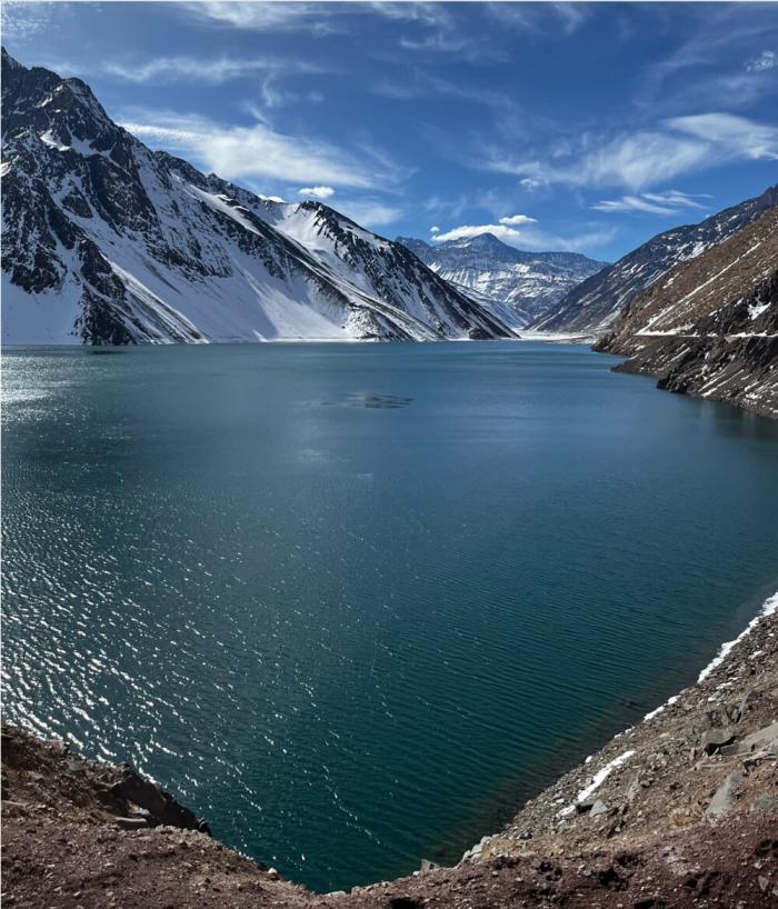 The final destination of our hike in Cajon del Maipo