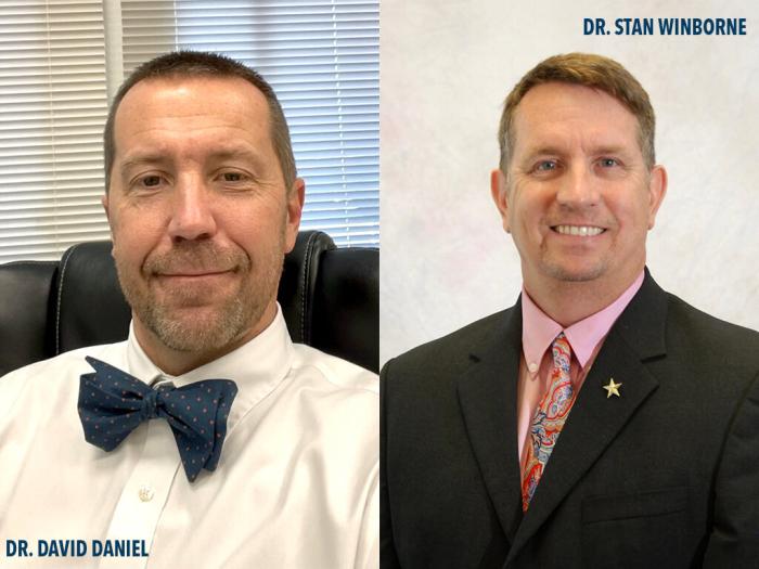 headshots of Dr. David Daniel and Dr. Stan Winborne