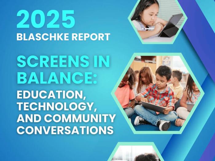 Cover of CoSN report "Screens in Balance"