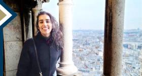 Maha Malik in Paris during UNESCO fellowship