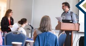 Dr. Jacobs speaks to class during Summer Institute